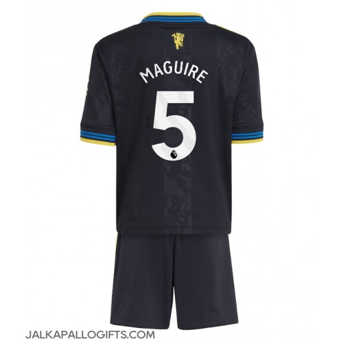 Manchester United Harry Maguire #5 Kolmas Peliasu Lasten 2025-26 Lyhythihainen (+ Lyhyet housut)